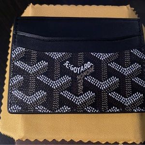 Goyard card holder wallet All black